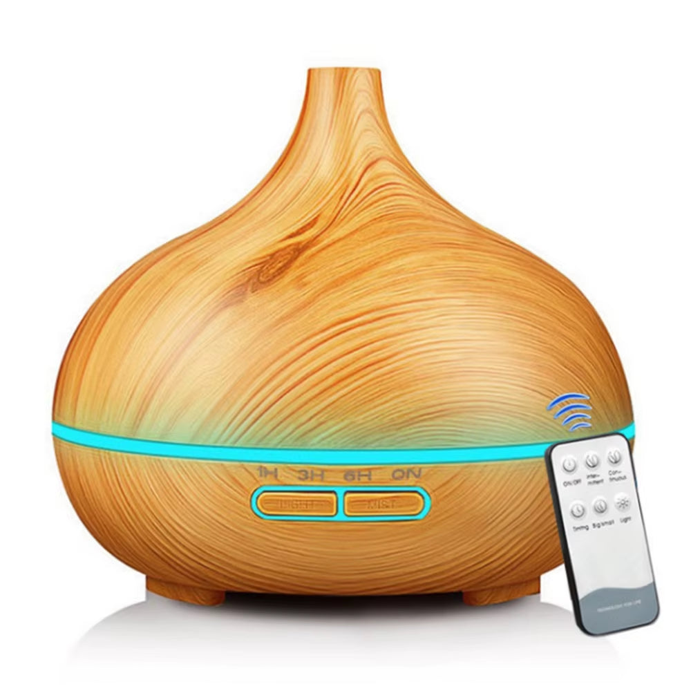 500Ml Air Humidifier USB Aroma Diffuser Essential Oil Diffuser with 7 Color LED Lights&Remote Control USB Powered Air Humidifier