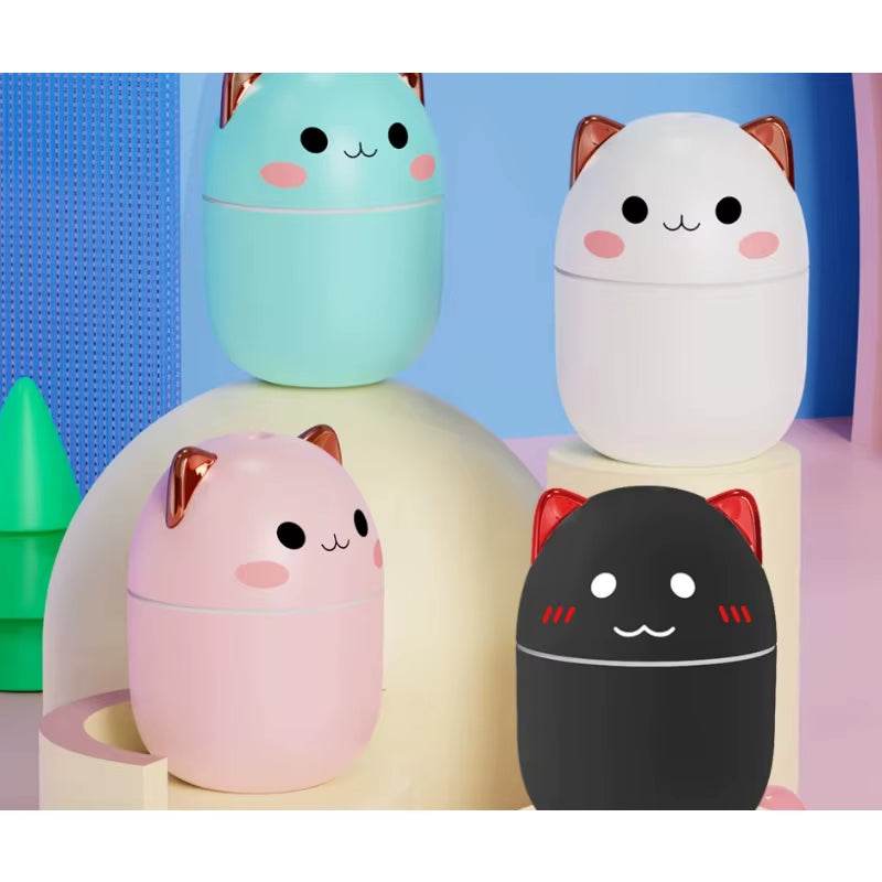 Kitten Humidifier Cute Air Humidifier Aromatherapy Humidifier Diffuser Essential Oil Diffuser Home Air Purifier