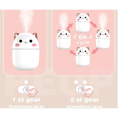 Kitten Humidifier Cute Air Humidifier Aromatherapy Humidifier Diffuser Essential Oil Diffuser Home Air Purifier